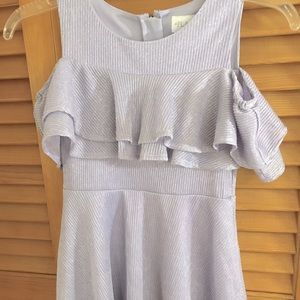 Children’s Place metallic cold shoulder dress NWOT
